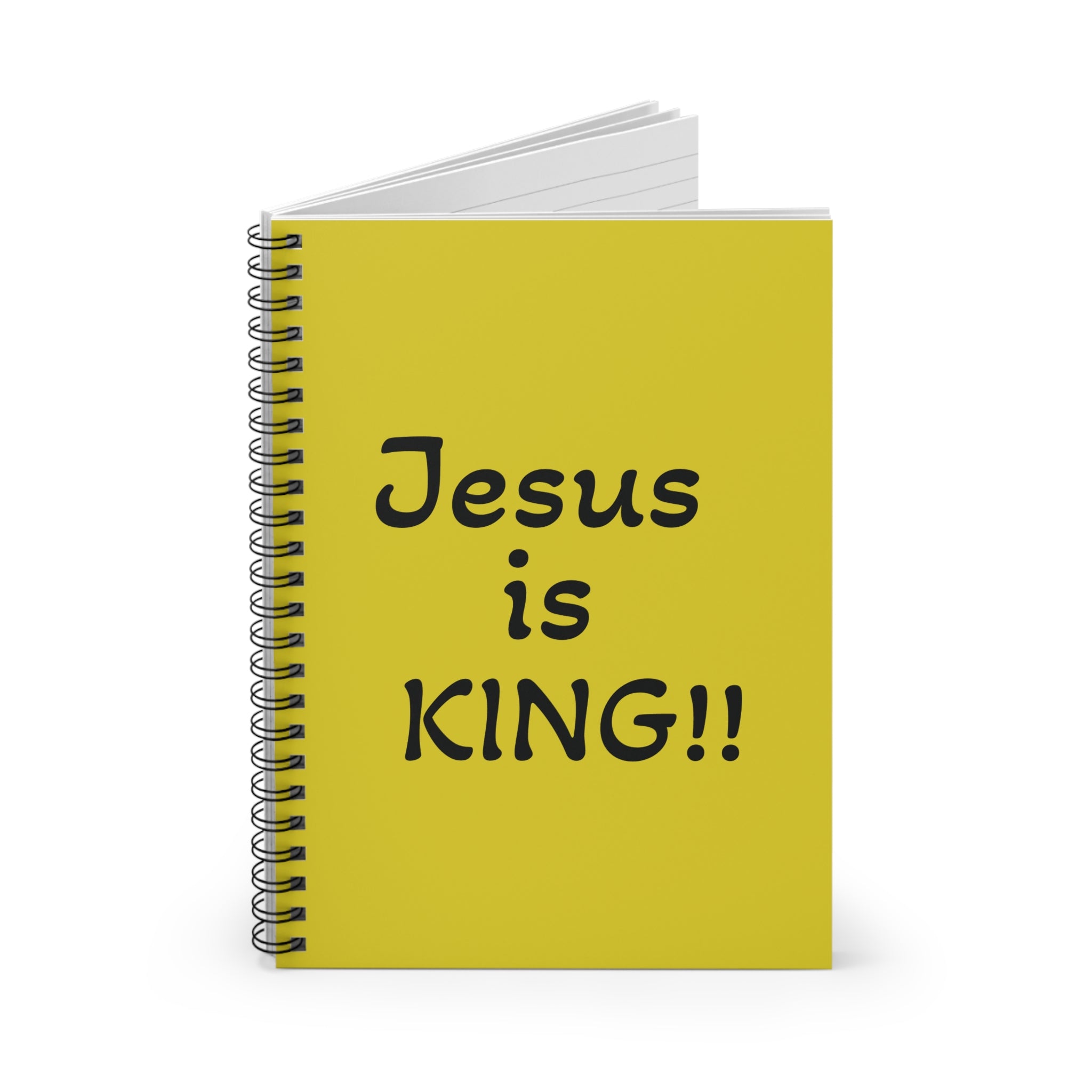Jesus Is KING!! Spiral Notebook — Christian Journal, Worship Gift