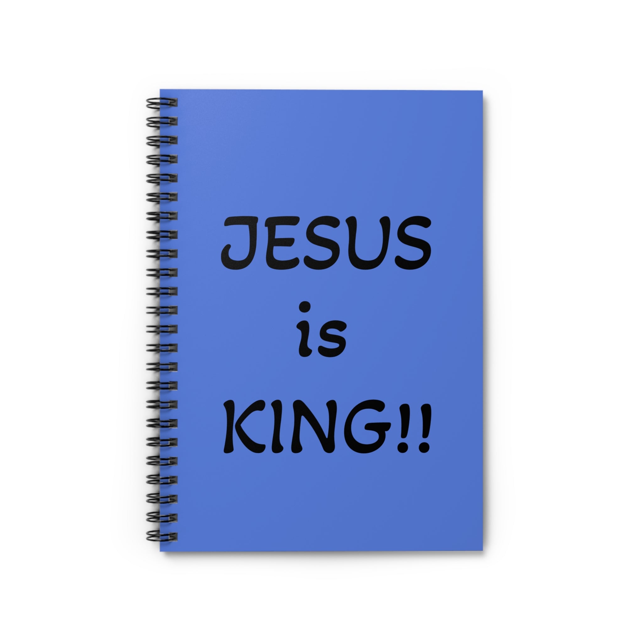 Jesus Is King Spiral Notebook — Christian Journal, Ruled Notes
