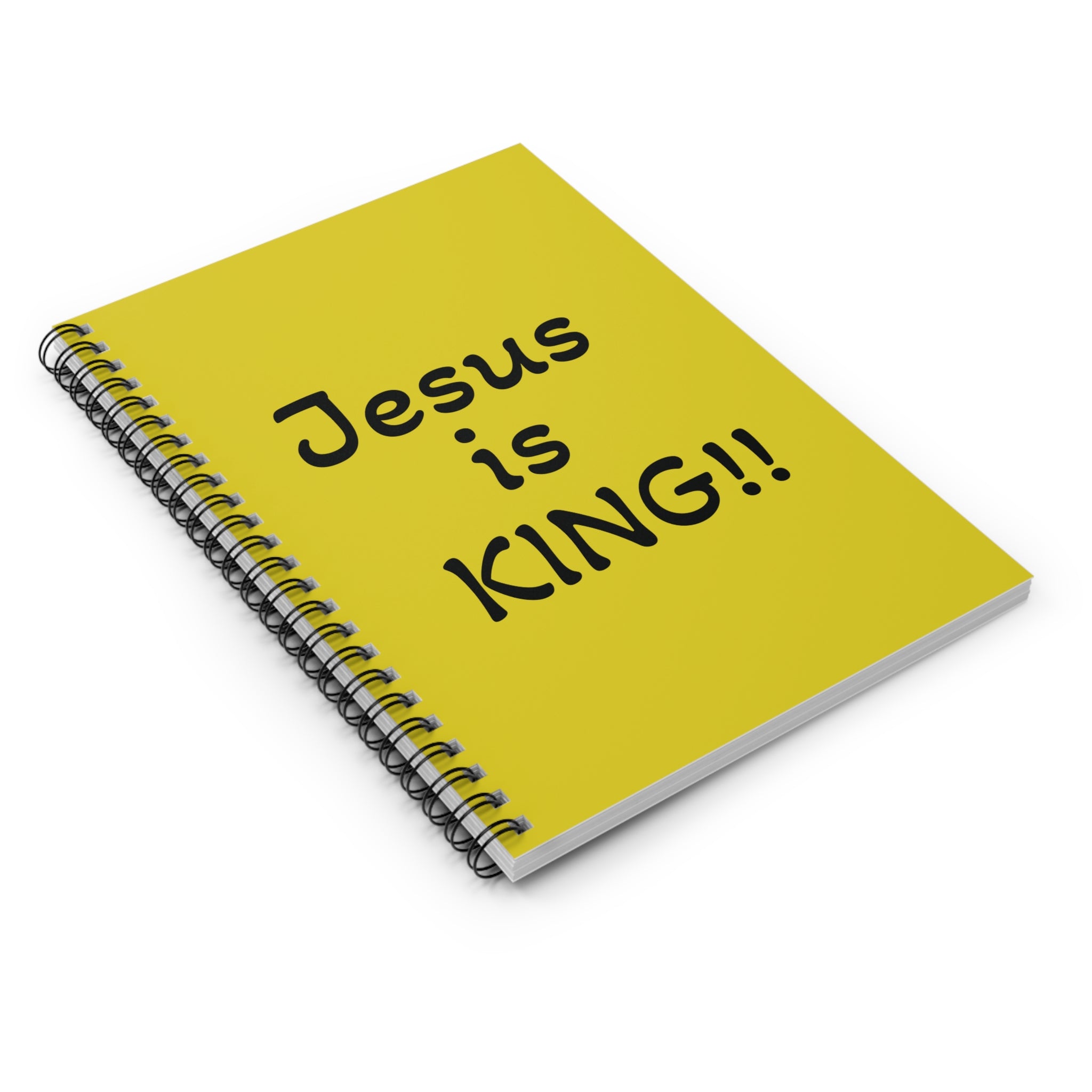 Jesus Is KING!! Spiral Notebook — Christian Journal, Worship Gift