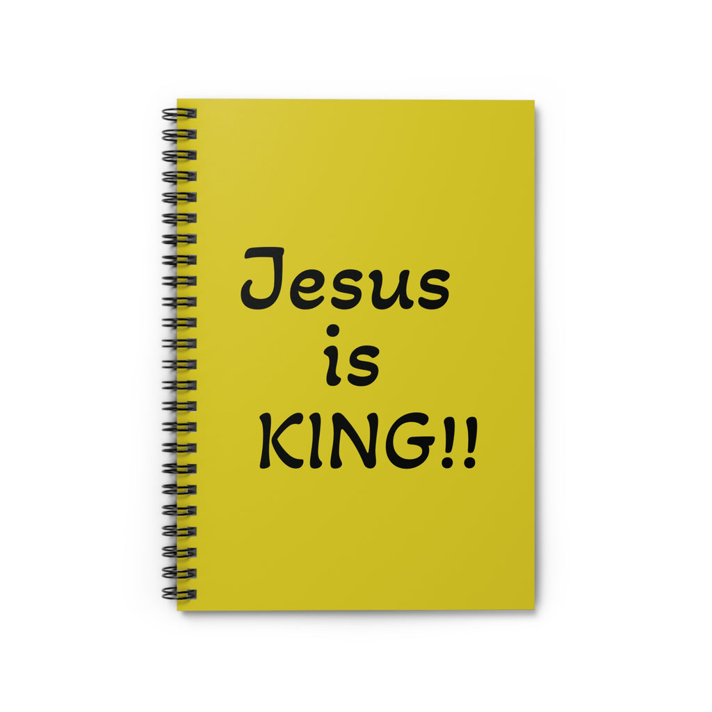 Jesus Is KING!! Spiral Notebook — Christian Journal, Worship Gift