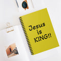 Jesus Is KING!! Spiral Notebook — Christian Journal, Worship Gift