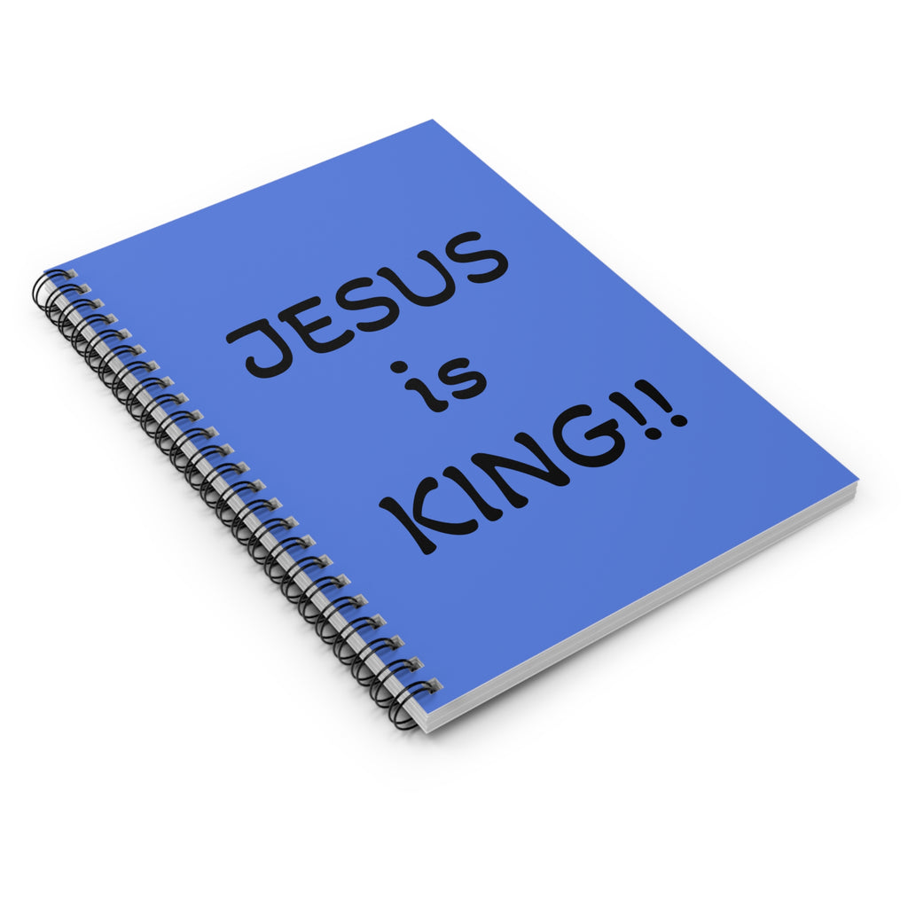 Jesus Is King Spiral Notebook — Christian Journal, Ruled Notes